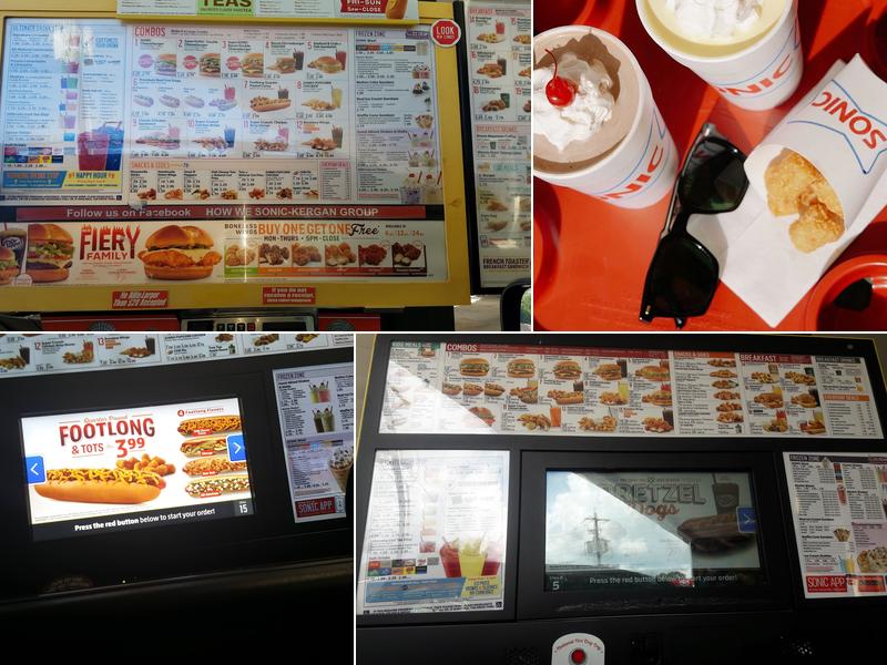Sonic Drive-In Menu