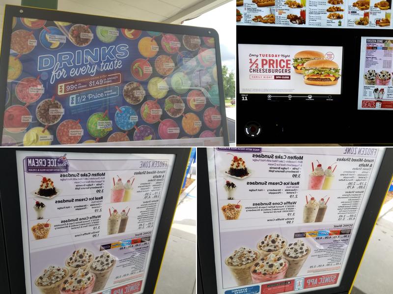 Sonic Drive-In Menu
