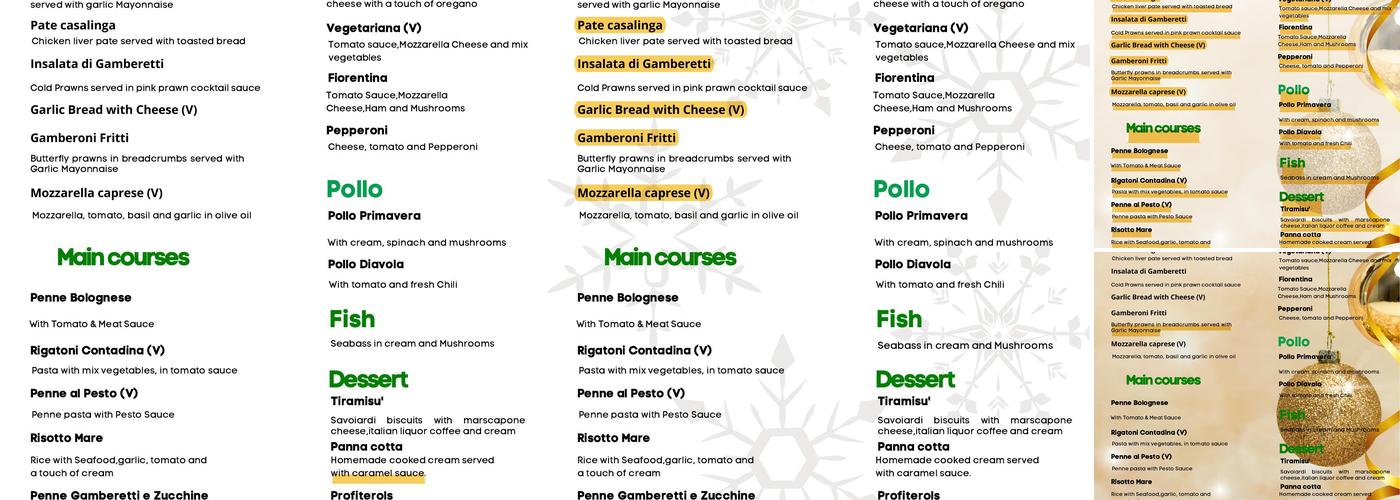 K2 Spice Guys Menu