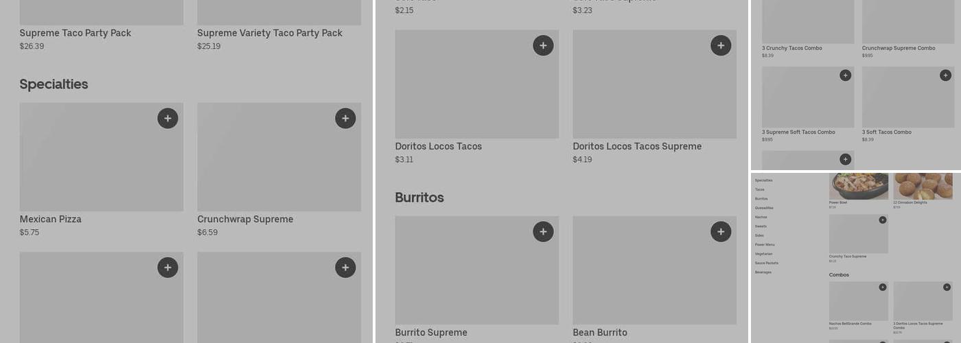 Taco Bell Menu
