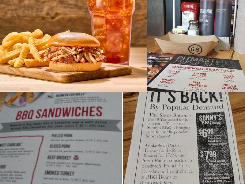 Sonny's BBQ Menu