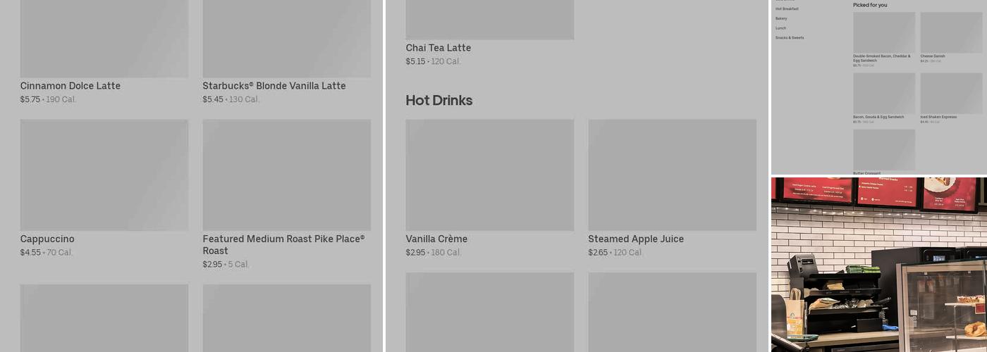 Starbucks Menu