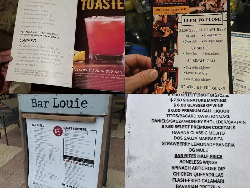Bar Louie - Coconut Creek Menu