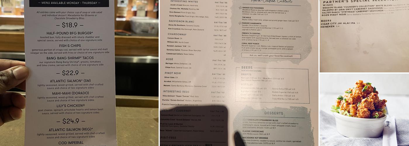 Bonefish Grill Menu