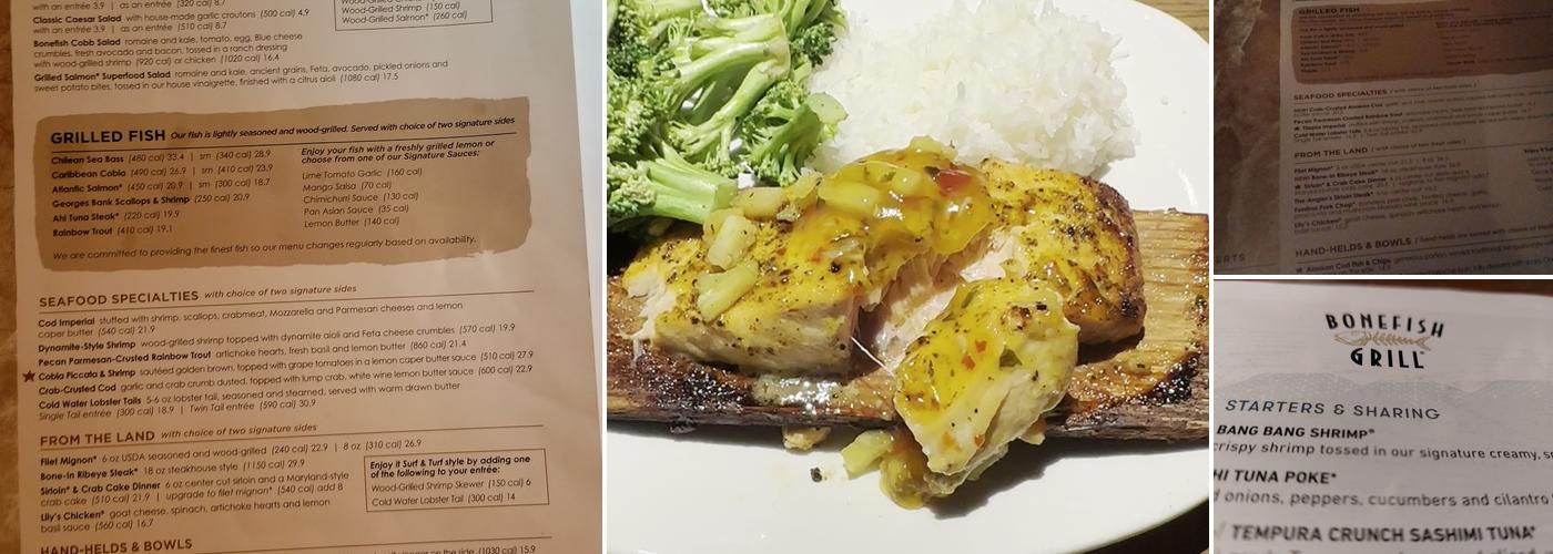 Bonefish Grill Menu