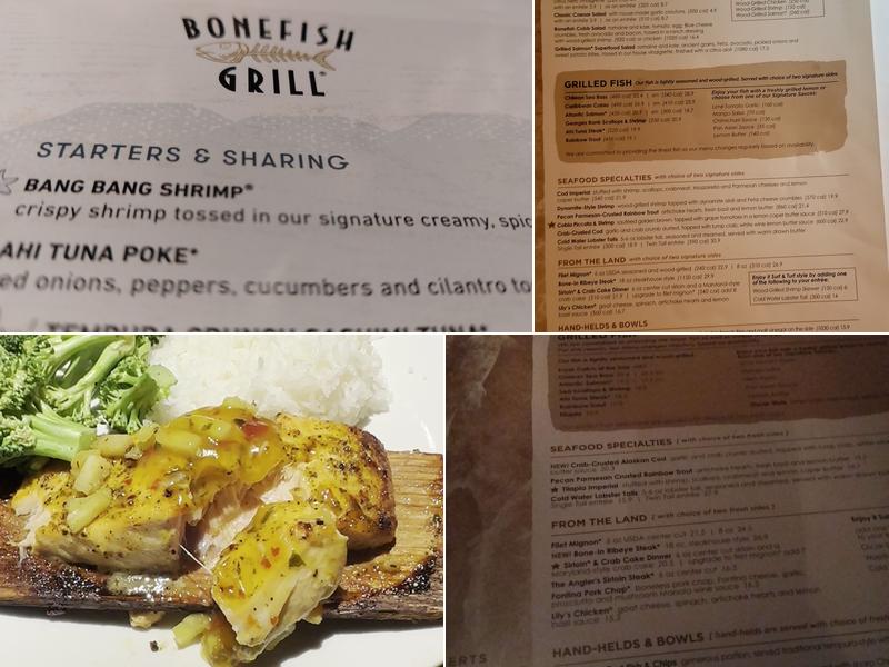 Bonefish Grill Menu