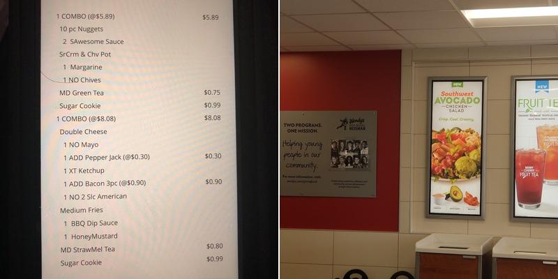 Wendy's Menu