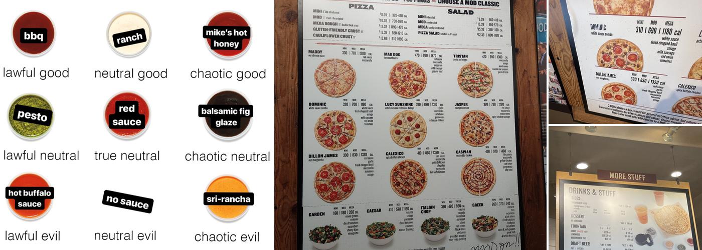 MOD Pizza Menu