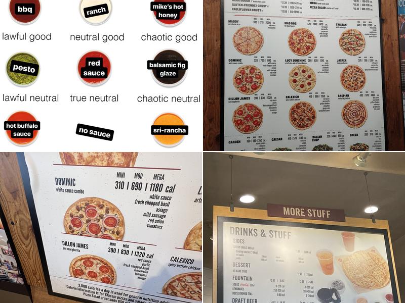 MOD Pizza Menu