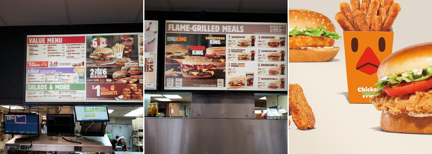 Burger King Menu