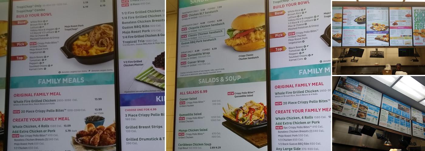 Pollo Tropical Menu