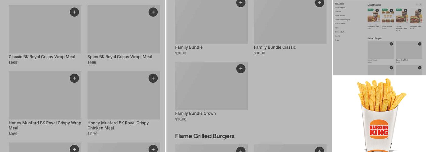 Burger King Menu