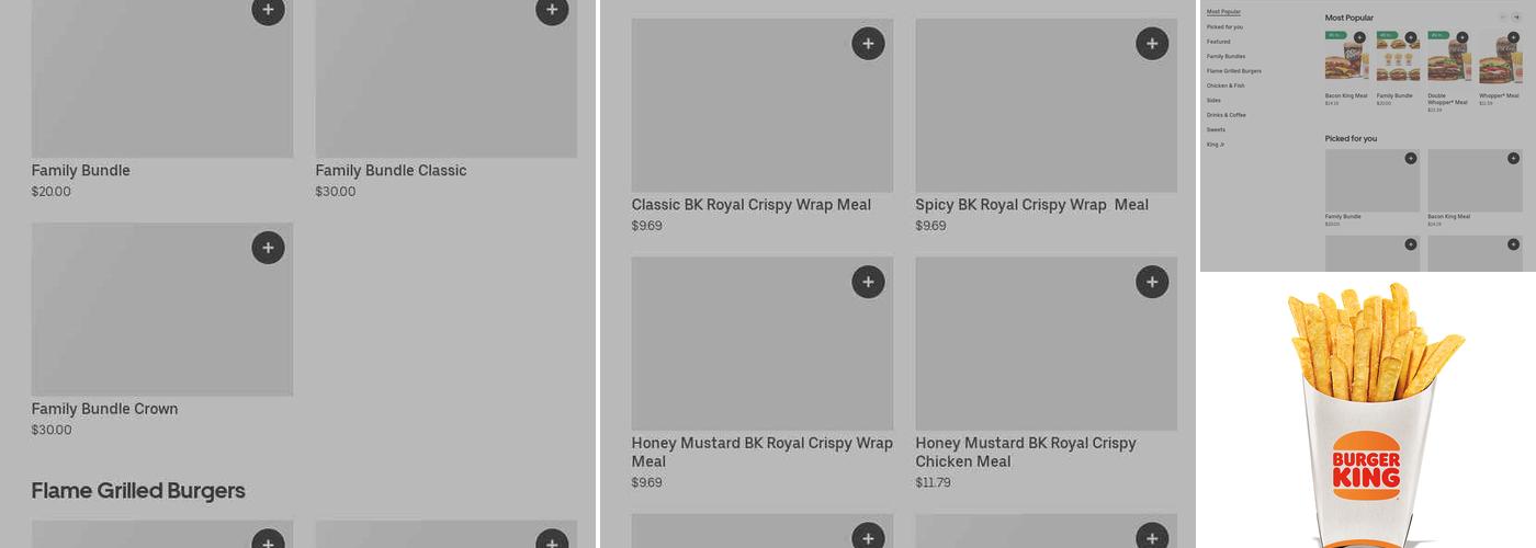 Burger King Menu