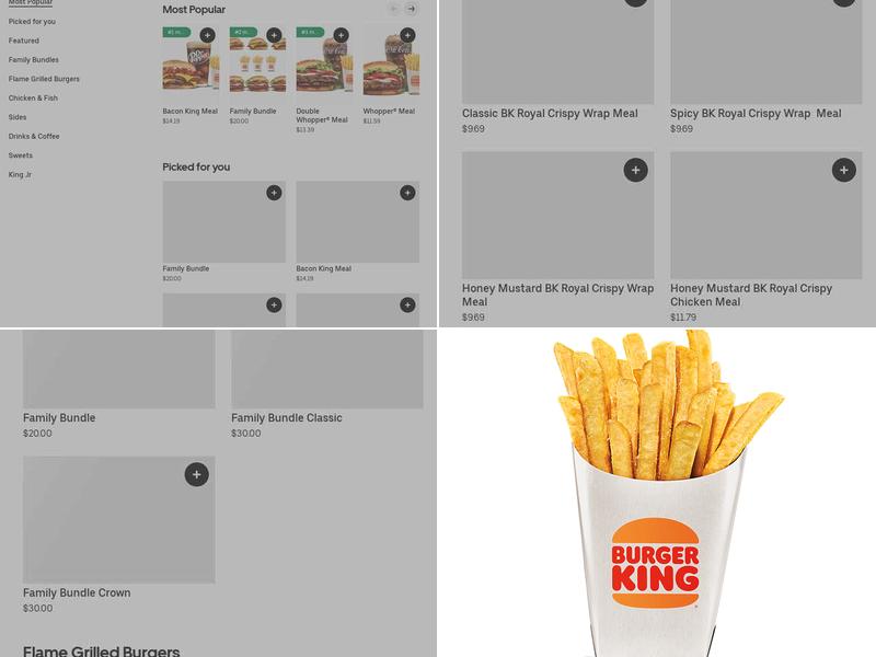 Burger King Menu