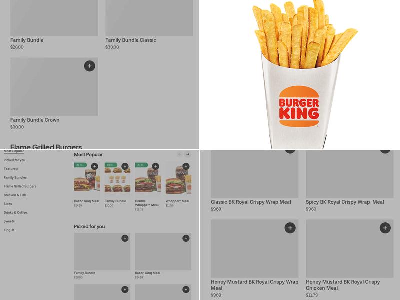 Burger King Menu