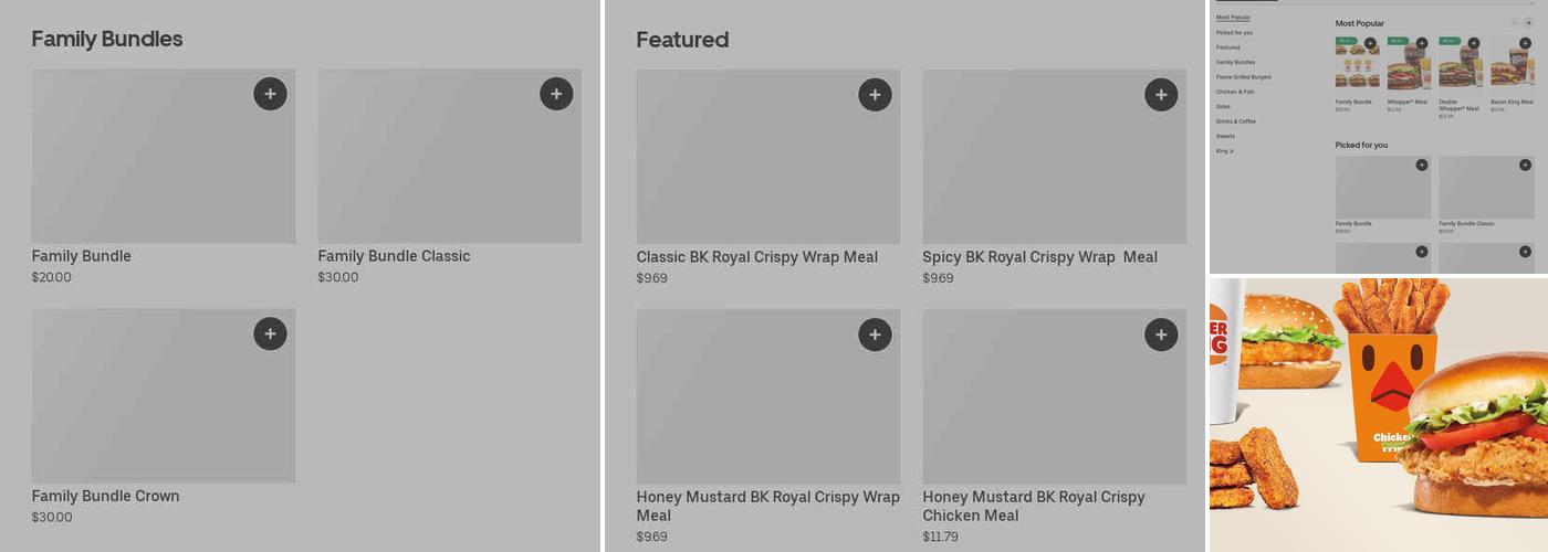 Burger King Menu