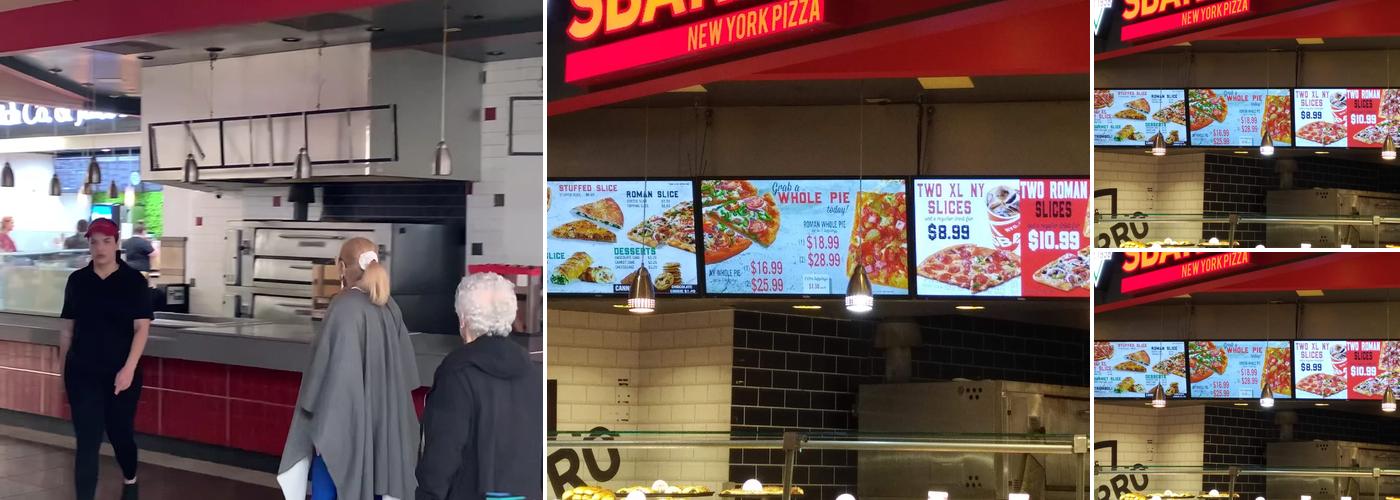 Sbarro Menu