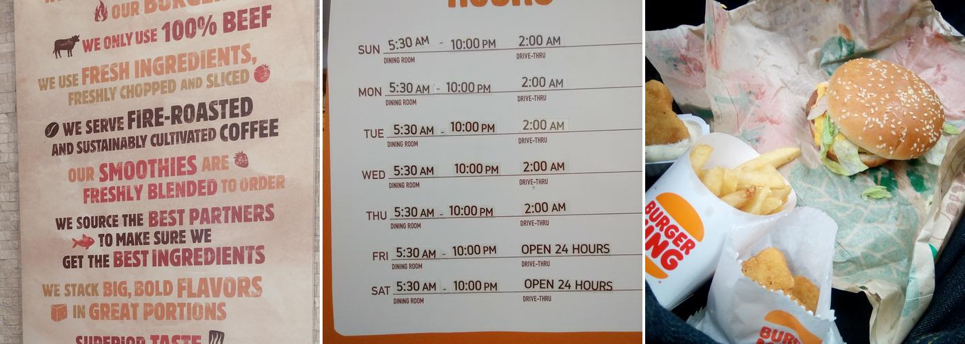 Burger King Menu