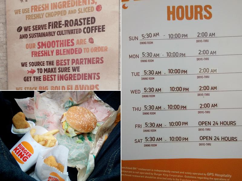 Burger King Menu