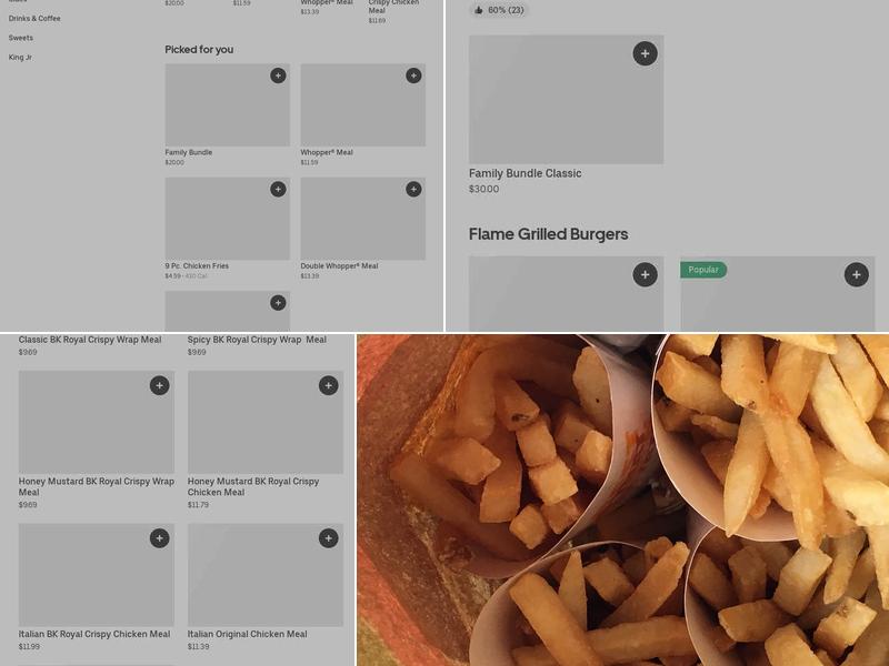 Burger King Menu