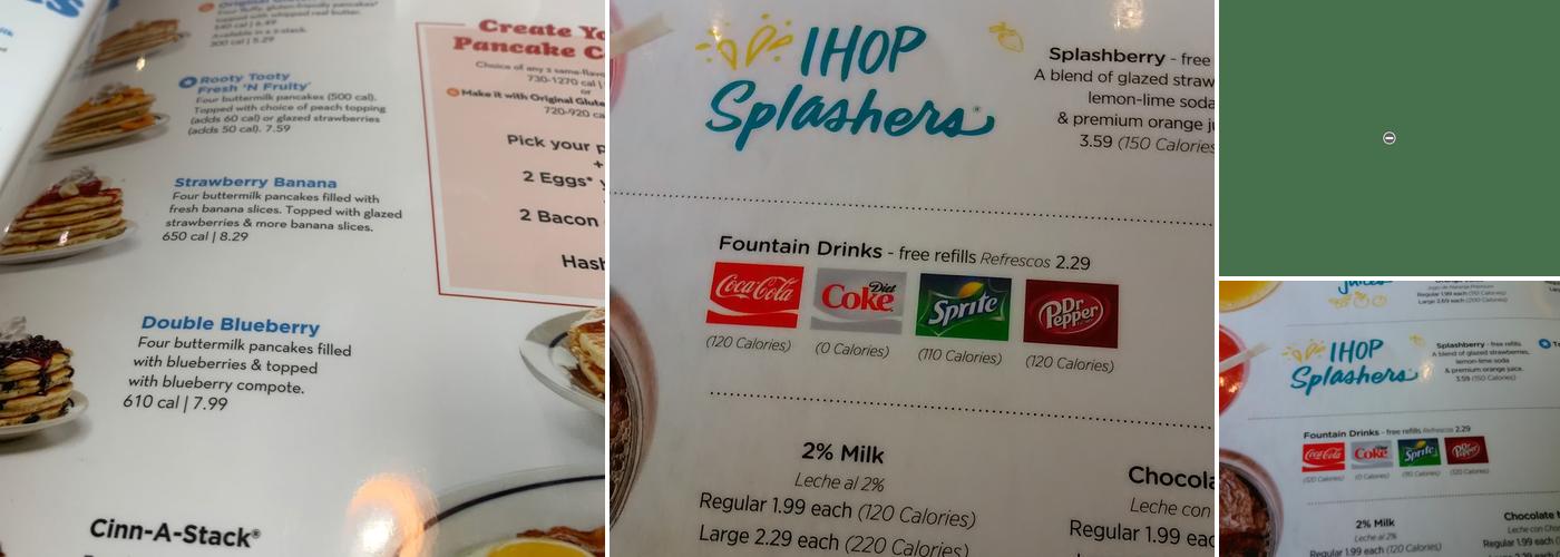 IHOP Menu