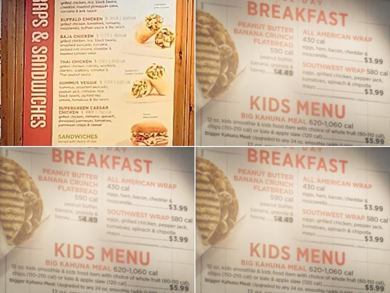 Tropical Smoothie Cafe Menu