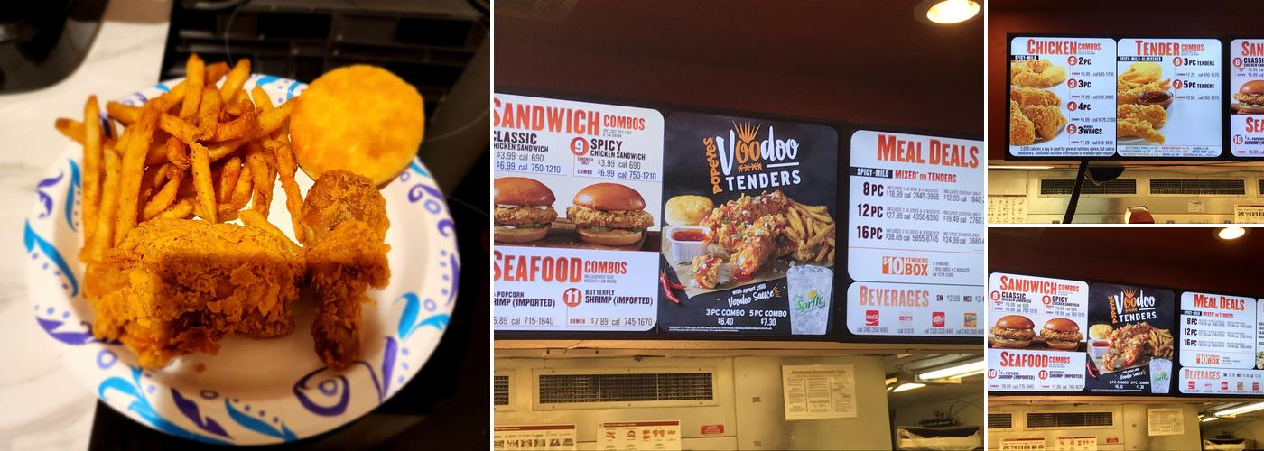 Popeyes Louisiana Kitchen Menu