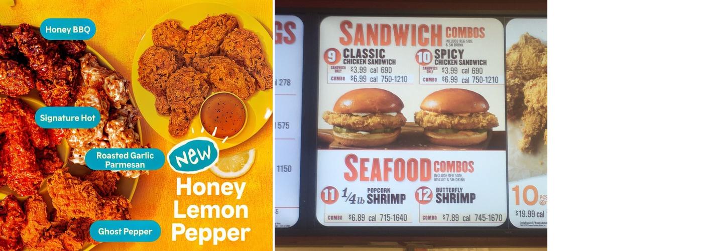 Popeyes Louisiana Kitchen Menu