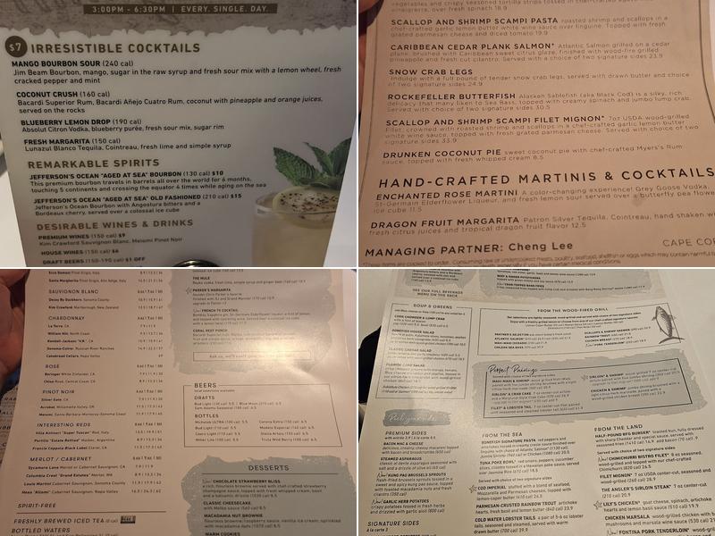 Bonefish Grill Menu