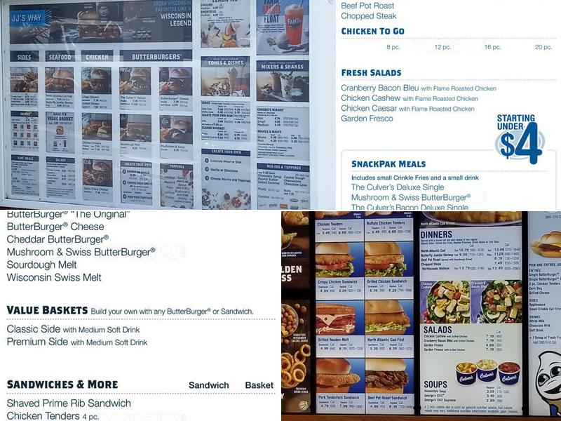 Culver’s Menu