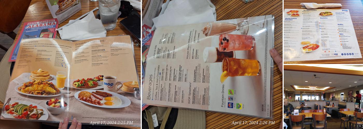 IHOP Menu