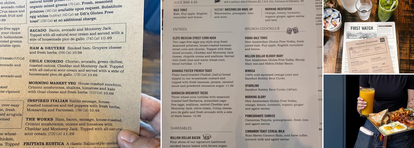 First Watch Menu