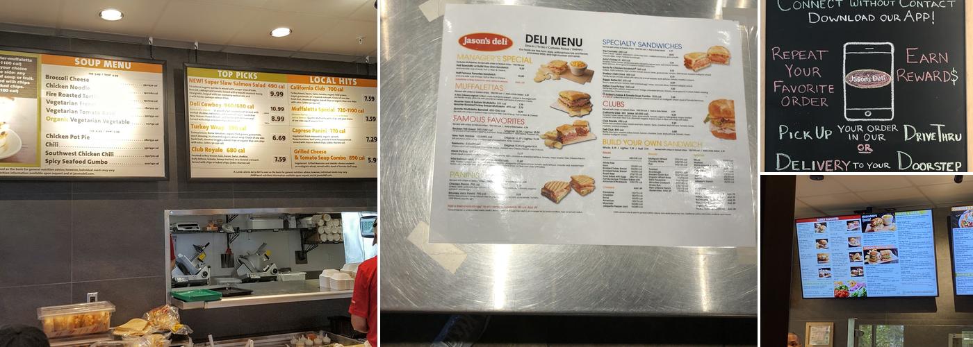 Jason's Deli Menu