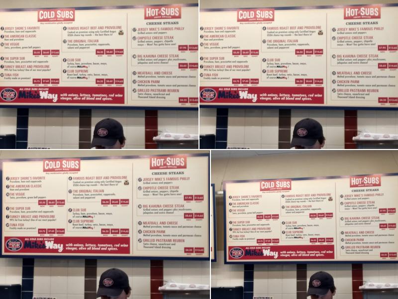 Jersey Mike's Subs Menu