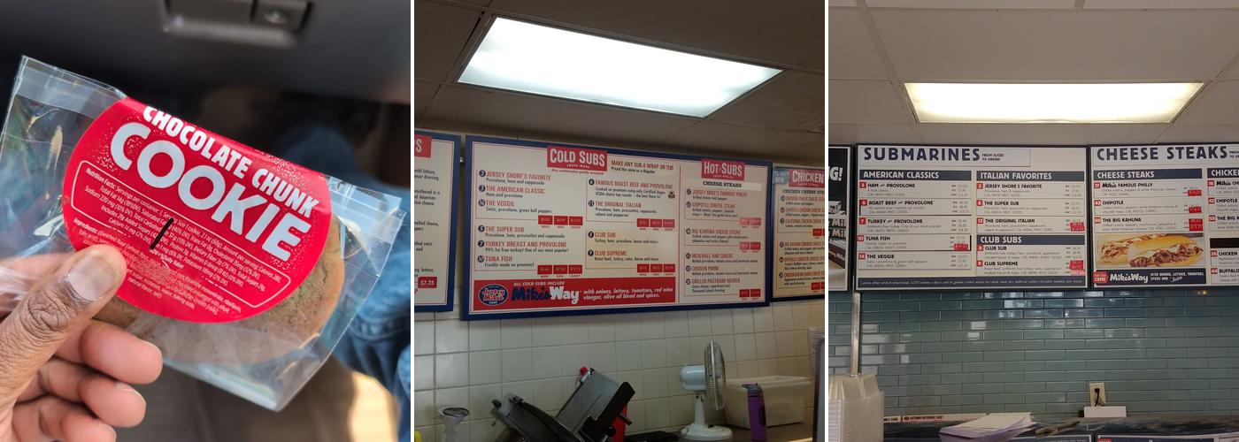 Jersey Mike's Subs Menu