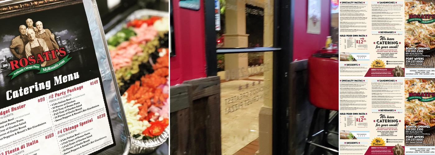 Rosati's Pizza Bonita Beach Rd Menu