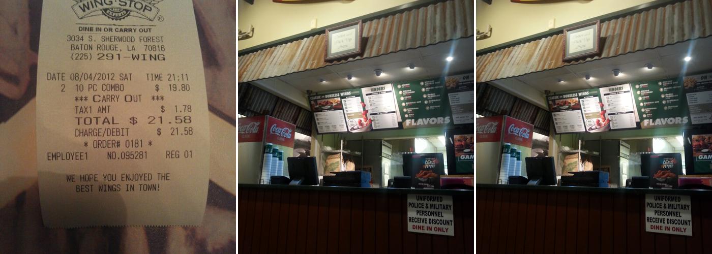 Wingstop Menu