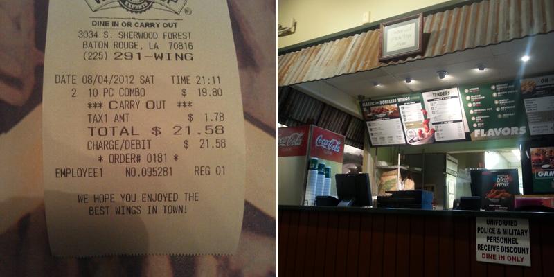 Wingstop Menu