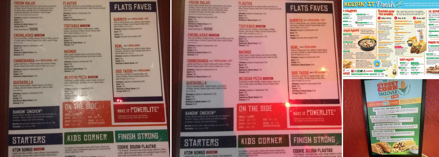 Tijuana Flats Menu