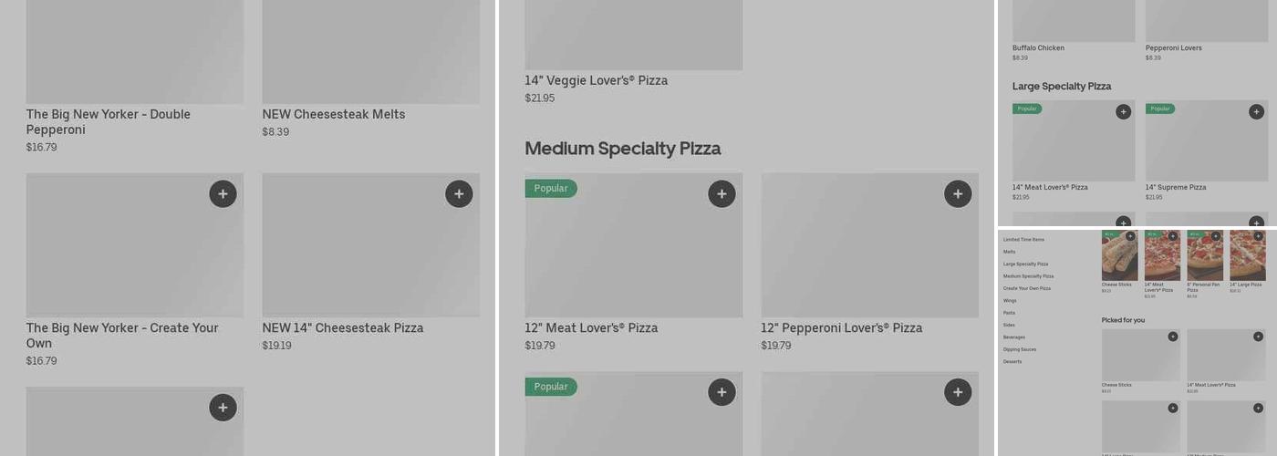 Pizza Hut Menu