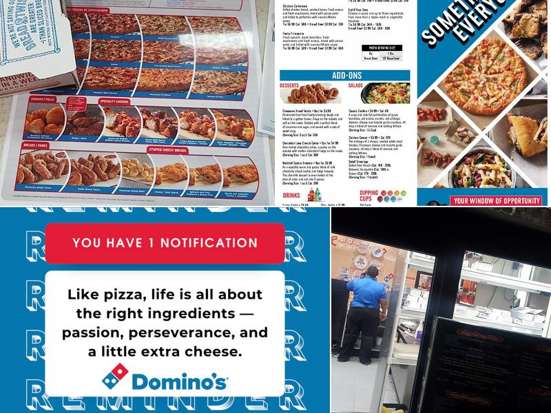 Domino's Pizza Menu