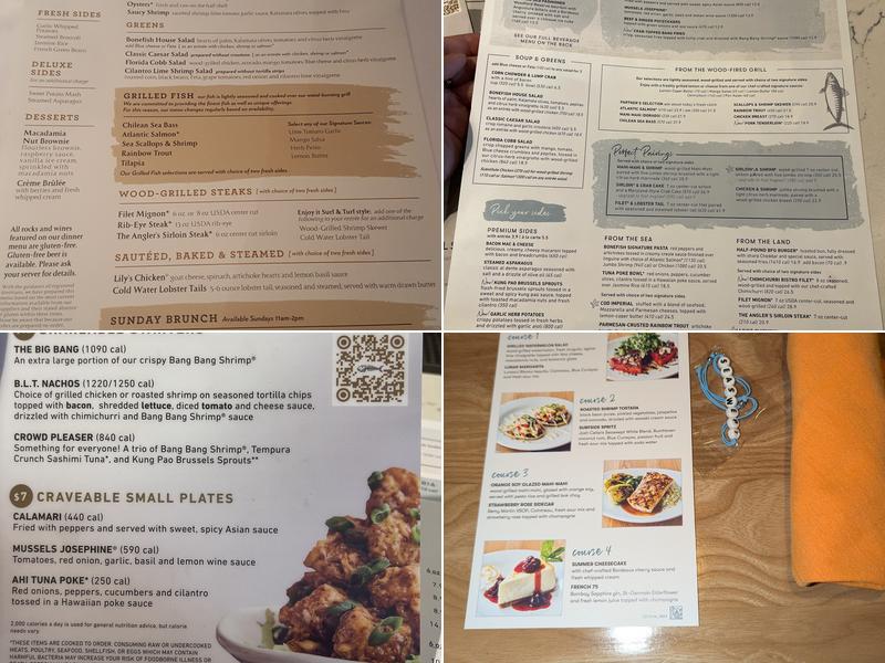 Bonefish Grill Menu