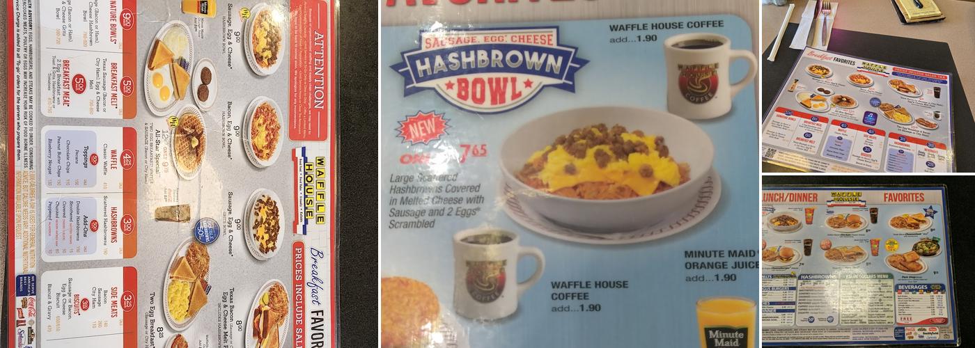 Waffle House Menu