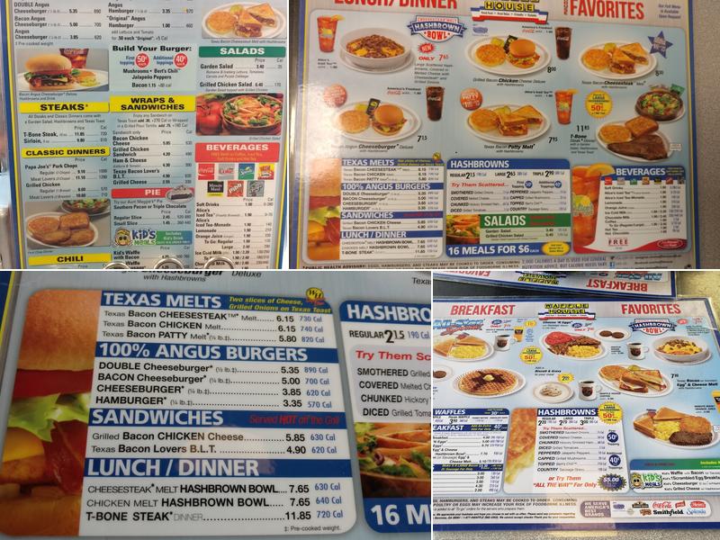 Waffle House Menu