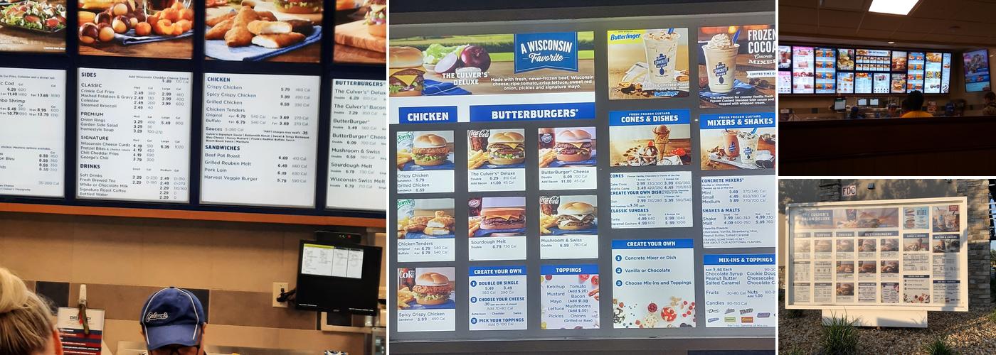 Culver’s Menu