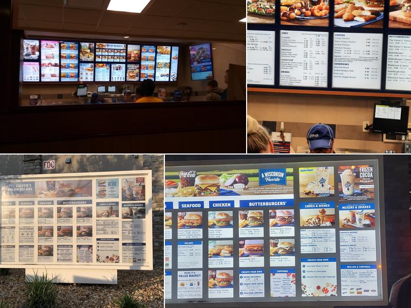 Culver’s Menu