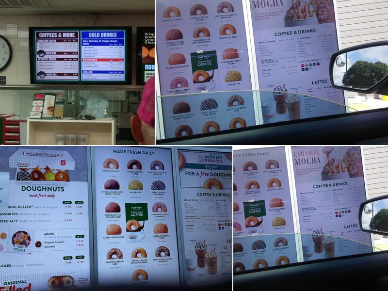 Krispy Kreme Menu