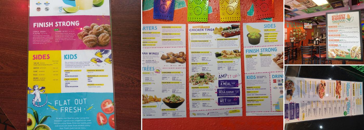 Tijuana Flats Menu
