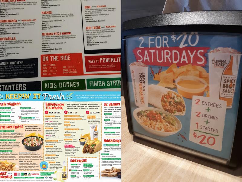 Tijuana Flats Menu