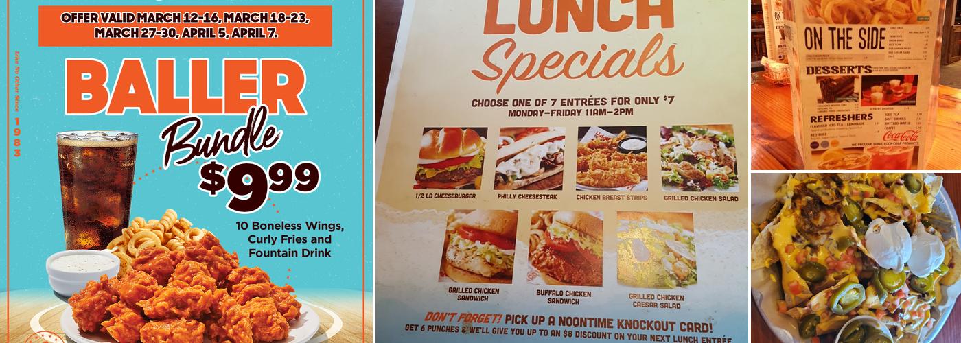 Hooters Menu